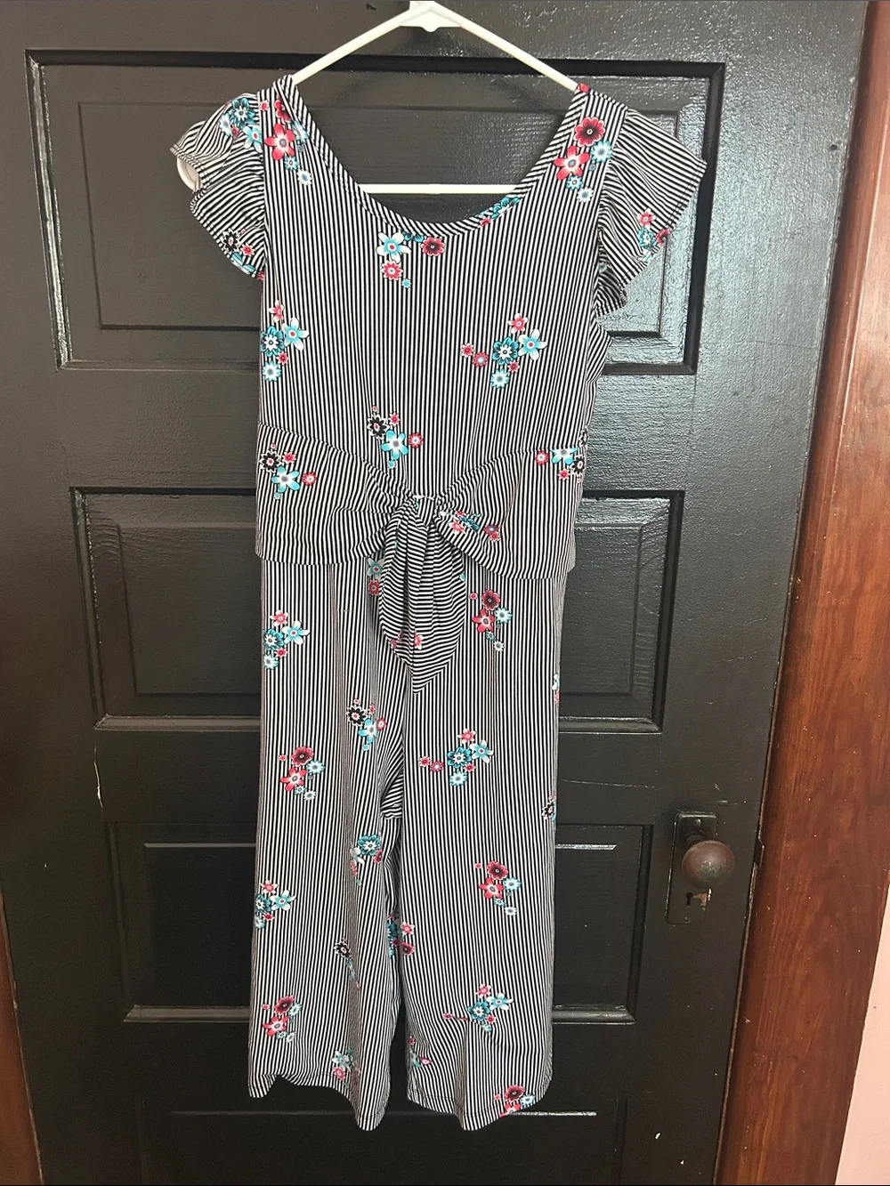 Black & White Striped jumpsuit